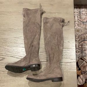 Unisa Taupe Over the knee boots